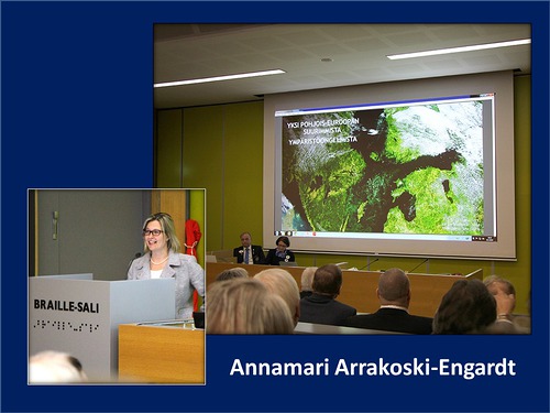 Asiamies Annamari Arrakoski-Engardt piti mielenkiintoisen alustuksen Itmeren tilanteesta.